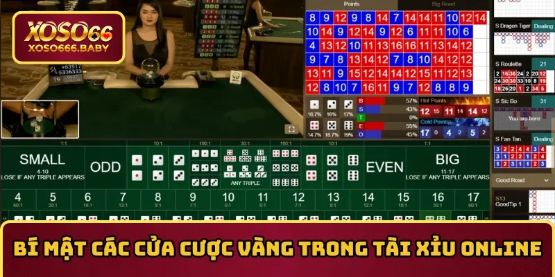 Bí mật các cửa cược vàng trong Tài Xỉu online
